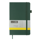 Книга записна Buromax Etalon 125*195мм 96 аркушів у клітинку обкладинка штучна шкіра Зелена (BM.291160-04)