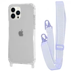 Чохол з ремінцем WAVE Clear Case with Strap для Apple iPhone 14 Pro light purple