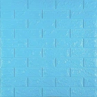 3D панель самоклеящаяся StickerWall под кирпич 770х700х3 мм голубой