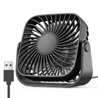 Вентилятор TOPK K52 USB, 8.5cm, 3 скорости, USB 5V 1m, 5W, 360град. black