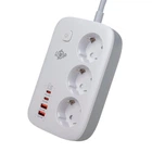 Сетевой фильтр LogicPower F65WG4 6xUSB 2xUSB Type-C 2м