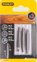 Бита двостороння Stanley PH SL 50 мм 3 шт. (STA61381)