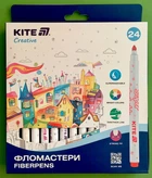 Фломастери. Creative Superwashable. (K-1153). 24 кольори. Kite
