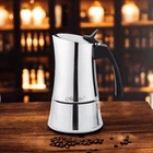 Кавоварка гейзерна Espresso Moka Maestro MR-1668-2 Silver 100мл на 2 чашки нержавіюча сталь
