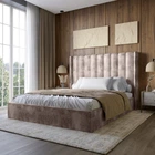 Двуспальная кровать Lion Нино Silk 105 Шоколадный 160x200 см (Lion-045040)