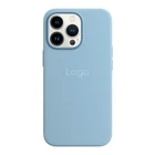 Чохол Silicone Case with MagSafe для iPhone 13 Pro Max Колір Blue Fog