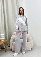 Жіночі в'язані штани вільного крою ARTKNIT L Сірий (ak35887)