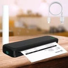 Портативний термопринтер Mini А4 Printer бездротовий дорожній Bluetooth міні принтер для пристроїв iOS Android