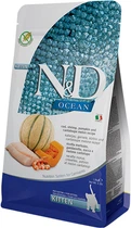 Сухой корм для котят Farmina N&D Grain Free Ocean Kitten с треской, креветками и дыней