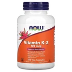 Вітаміни та мінерали NOW Vitamin K2 100 mcg, 250 вегакапсул