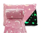 Светящийся теплый и нежный плед для детей и подростков 100x150 Magic Blanket Розовый (61901TT705)