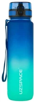 Пляшка для води Uzspace Tamish Frosted 3038 1000 мл Блакитний
