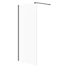 Душова кабіна Cersanit Mille Walk-in 90x200 чорна прозоре скло S161-008