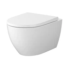Подвесной унитаз Cersanit Zen Pro StreamOn овальный с сидением duraplast Larga Slim WRAP Soft Close S701-719