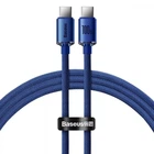 Кабель Baseus Crystal Shine Series Fast Charging Type-C to Type-C 100W 1.2m Blue