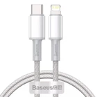 Кабель Baseus High Density Braided Type-C to Lightning PD 20W 1m White