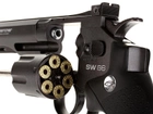 Пневматический револьвер Gletcher SW B6 Smith & Wesson Смит и Вессон газобаллонный CO2 120 м/с - изображение 5