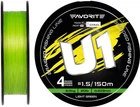 Шнур Favorite U1 PE 4x 150 м #1.5/0.209 мм 20lb/9.0 кг Light Green (16931159)