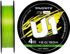 Шнур Favorite U1 PE 4x 150 м #2.0/0.242 мм 26lb/12.0 кг Light Green (16931168)