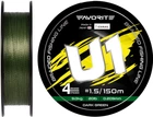 Шнур Favorite U1 PE 4x 150 м #1.5/0.209 мм 20lb/9.0 кг Dark Green (16931167)
