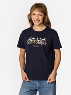 Koszulka damska bawełniana Lee Cooper Spring-1160 S Granatowa (5905991729129)