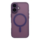 Чохол TPU+PC Magnetic Matte Camera Lens with Magsafe для iPhone 16 Колір Dark Purple