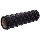 Роллер массажный цилиндр (ролик мфр) 45см Grid Bubble Roller SP-Sport FI-6672-BUBBLE черный