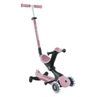 Дитячий самокат 3в1 з сидінням Globber Go Up Deluxe Lights Ecologic 360, пастельно-рожевий (697-510)
