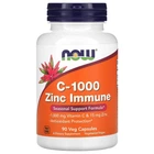 Витамин C 1000 мг и цинк 15 мг для укрепления иммунитета NOW Foods 90 капсул