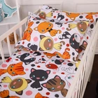 Простынь MirSon Бязь 20-0035 Colored kittens 150х220 см (2200010284133)