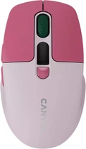Мышь Canyon MW-26 LCD Silent Wireless/Bluetooth Pink (CNS-CMSW26P)