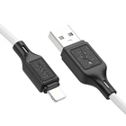 Кабель Hoco Lightning Cool silicone charging data cable X90 |1m, 2.4A| white