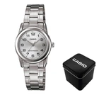 Женские часы Casio LTP-V001D-7B Серебристые ( AT1141-0126 )