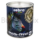 Емаль-ґрунт алкідна ZEBRA PROF 1302 17-0620 Aloe 0,8 кг