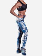 Спортивні легінси жіночі TREC WEAR Leggings TGirl 09 XXS Біло-сині (5902114023294)