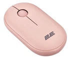 Комп'ютерна миша 2E MF300 Silent, Mallow Pink, Bluetooth / USB (2.4GHz), оптична, 1600 dpi, 3 кнопки, до 10 м, 1xAA