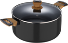 Кастрюля Bergner Earth black с крышкой 24 см 4.3 л (BG-32036-BK)