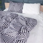 Комплект постільної білизни MirSon Сімейний 2 x 143x210 см 17-0629 Diamond Black White Бязь (2200008464462)