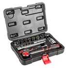 Набор инструментов Top Tools (3/8", 20 предмета) торцевые головки с трещоткой (25357)