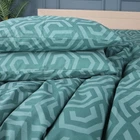 Наволочка MirSon Бязь 17-0622 Geometry Emerald 40х60 см (2200008197797)