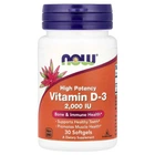 Витамин Д3 D3 2000 МЕ NOW Foods 30 капсул