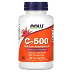 Витамин С C-500 аскорбат кальция NOW Foods 100 капсул