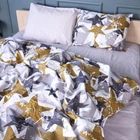 Комплект постільної білизни MirSon King Size 220х240 см 17-0708 Smoky Starlight Бязь (2200010618044)