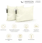 Набор антиалергенных подушек MirSon Memory effekt №1629 Eco Light Pink 50х70 2 шт средние (2200002651950)