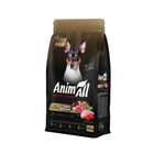 Повнораціонний сухий корм AnimAll для дорослих собак малих порід зі свіжою індичкою та ягням