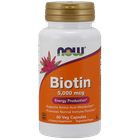Витамины NOW Biotin 5 мг 60 капсул