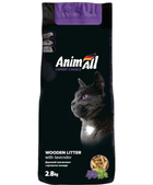 Наполнитель древесный AnimАll (АнимАлл) 2,8кг с ароматом лаванды для кошачьего туалета