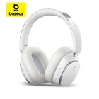 Бездротові Bluetooth навушники Baseus Bowie H1 Pro з шумозаглушенням ANC з мікрофоном BT5.3, 600mAh, 80h (A00050601213-00) White