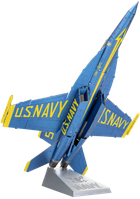 Металевий 3D конструктор "Винищувач F/A-18 Super Hornet Blue Angels", Metal Earth, ICX212