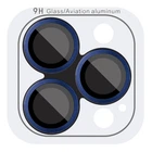 Защитное стекло Epik Metal Classic на камеру (в упак.) для Apple iPhone 15 Pro (6.1") / 15 Pro Max (6.7") Синий / Dark Blue